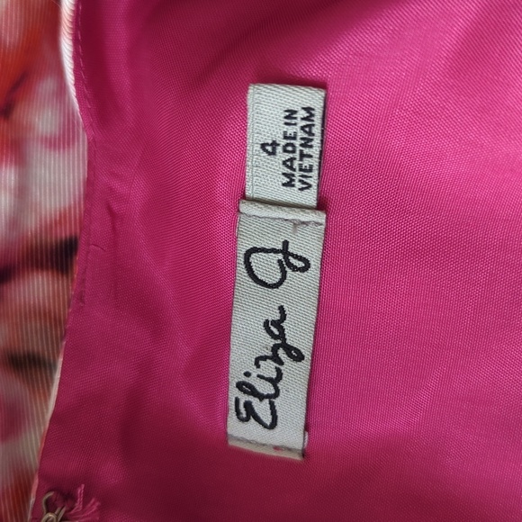 Eliza J | Floral Printed Faille Fit & Flare Dress - Picture 8 of 10